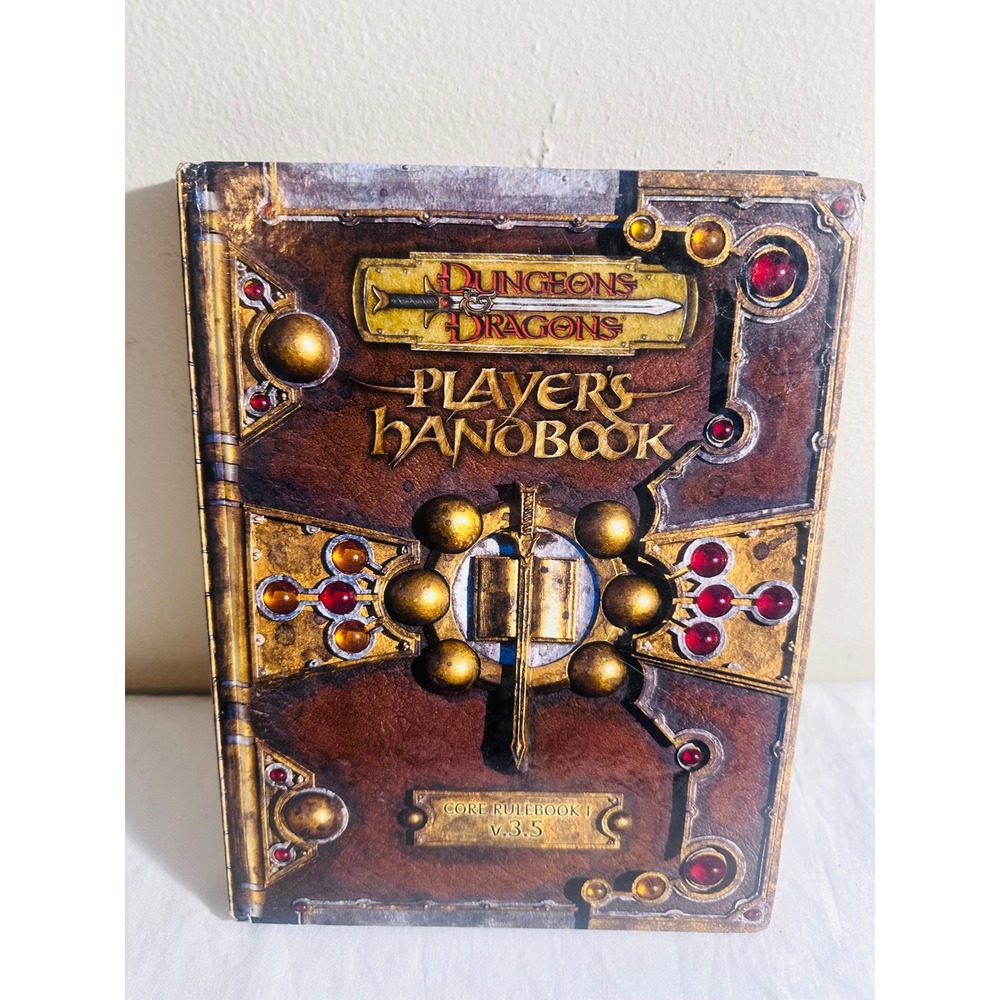 D&D Player's Handbook 3.5 Core Rulebook 2004 Wizards of the Coast Hardcover VTG